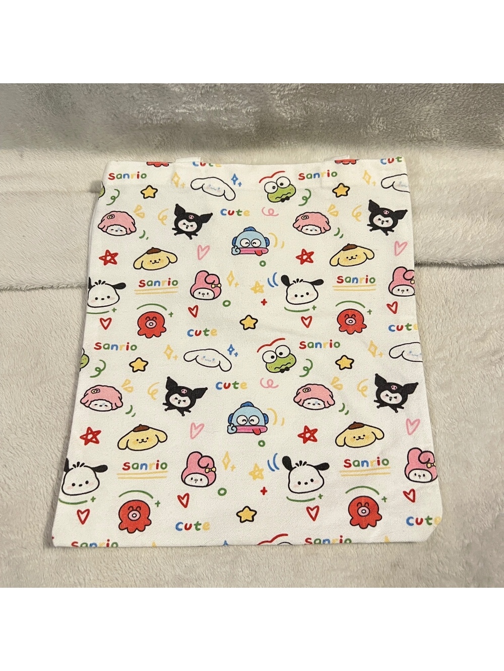 Sanrio Characters White Tote Bag
